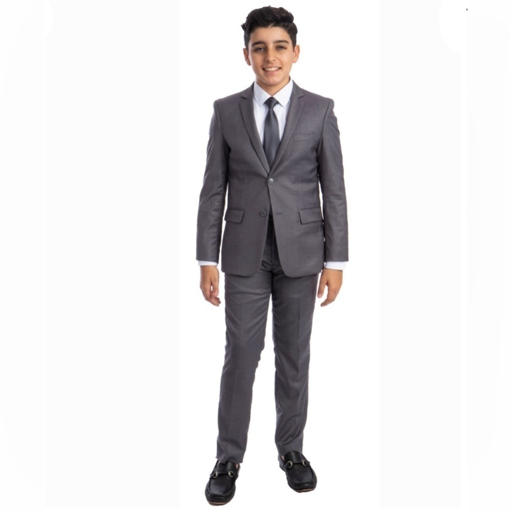 Perry Ellis Little Boy's 5-Piece Shirt, Tie, Jacket, Vest and Pants Suit Set - Picture 1 of 6